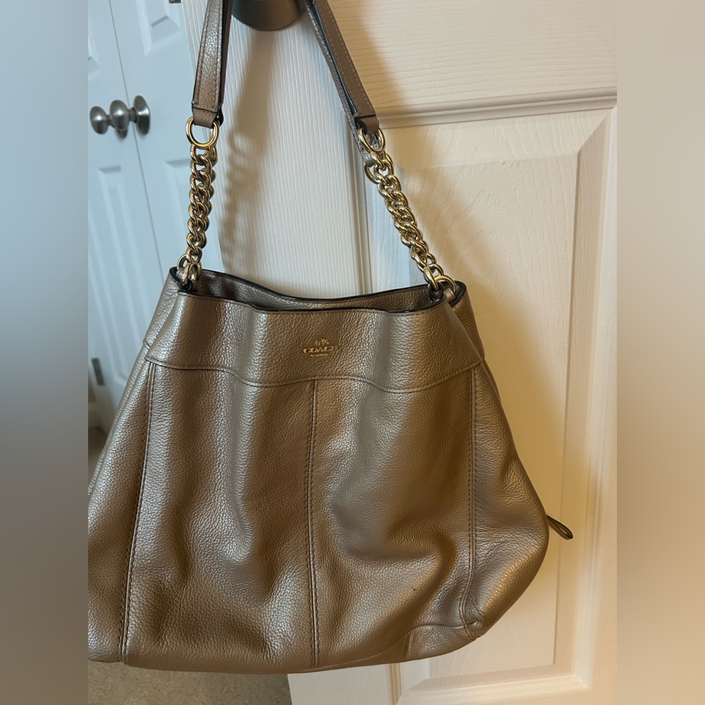Coach Leather Shoulder Bag